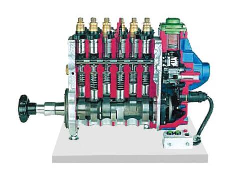 电控滑阀控制喷油泵解剖模型